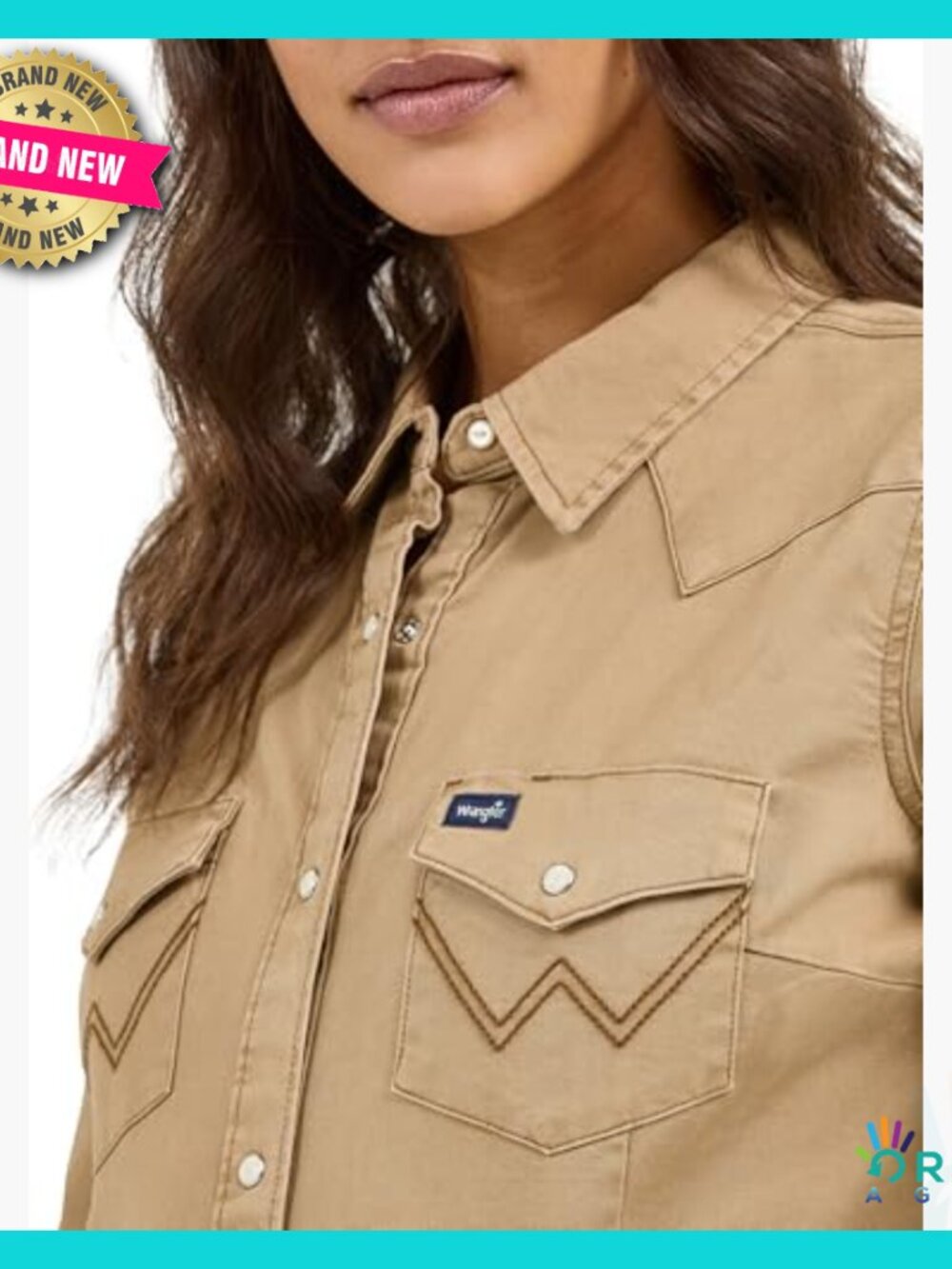 Vintage Denim Snap Shirt Long Sleeve Classic Retro Button Down Western Style - Picture 2 of 4